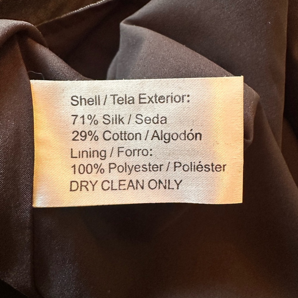 Oscar de la Renta grey and black silk mix sheath dress size large XL 16. - Picture 11 of 11